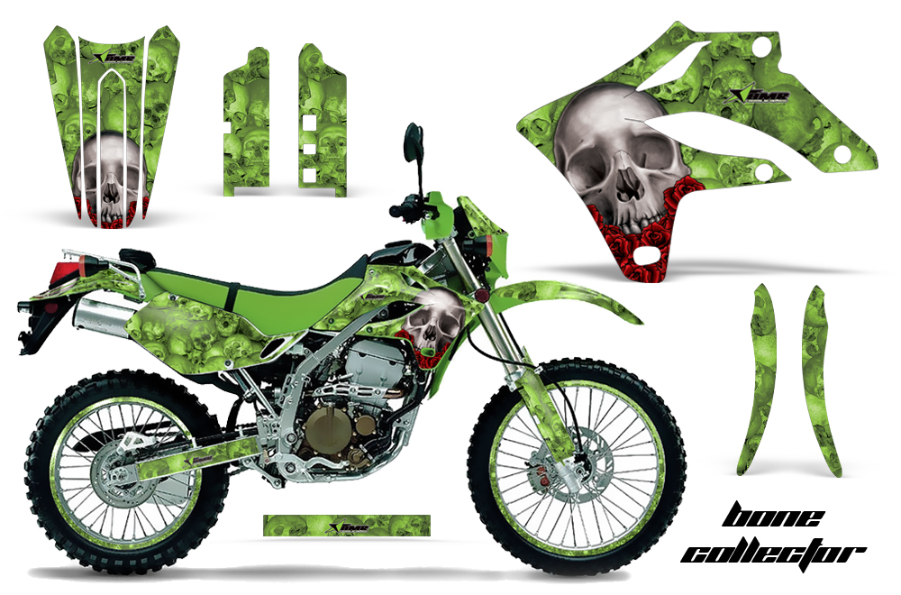 Kawasaki KLX250 04-07 Graphics Kit Bones G NPs